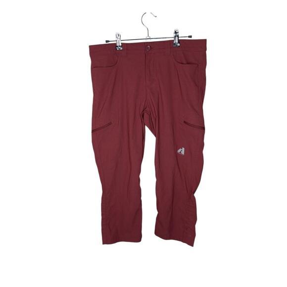Eddie Bauer First Ascent Women’s Outdoor Hiking Pants Size 6 Burgundy Nylon Span - Picture 2 of 16